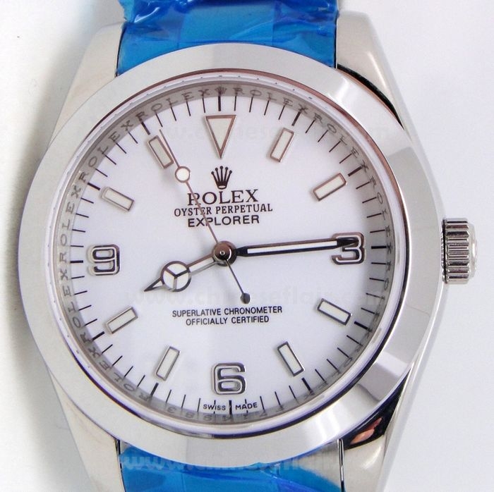 Replica Rolex Explorer Stainless Steel White 39mm Watch